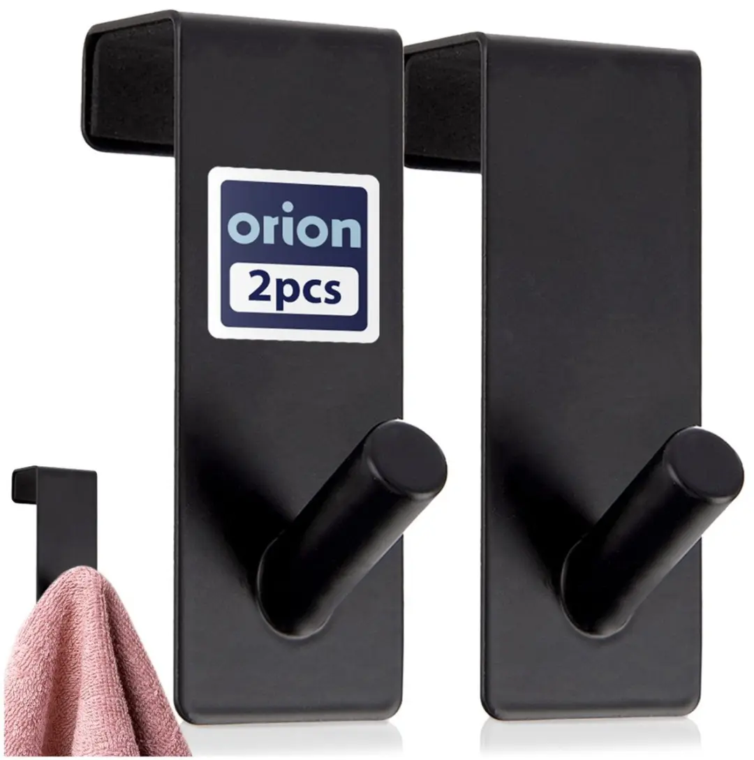 Orion Radka Deurhaken Metaal - 2 Stuks - Zwart