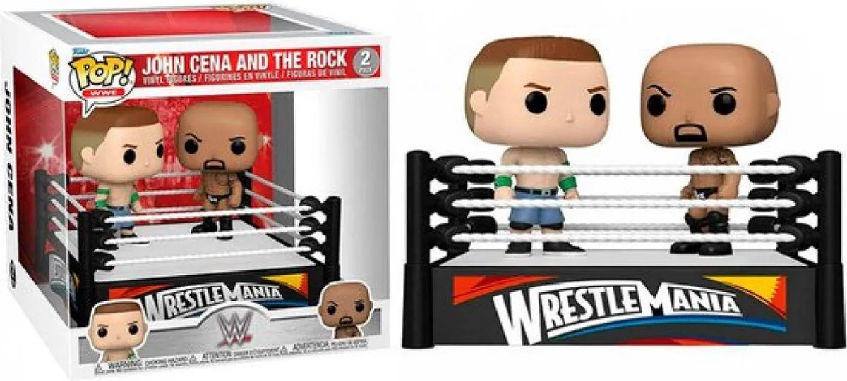 Funko Pop WWE John Cena vs The Rock 61463 - Verzamelobject 15cm - Multi