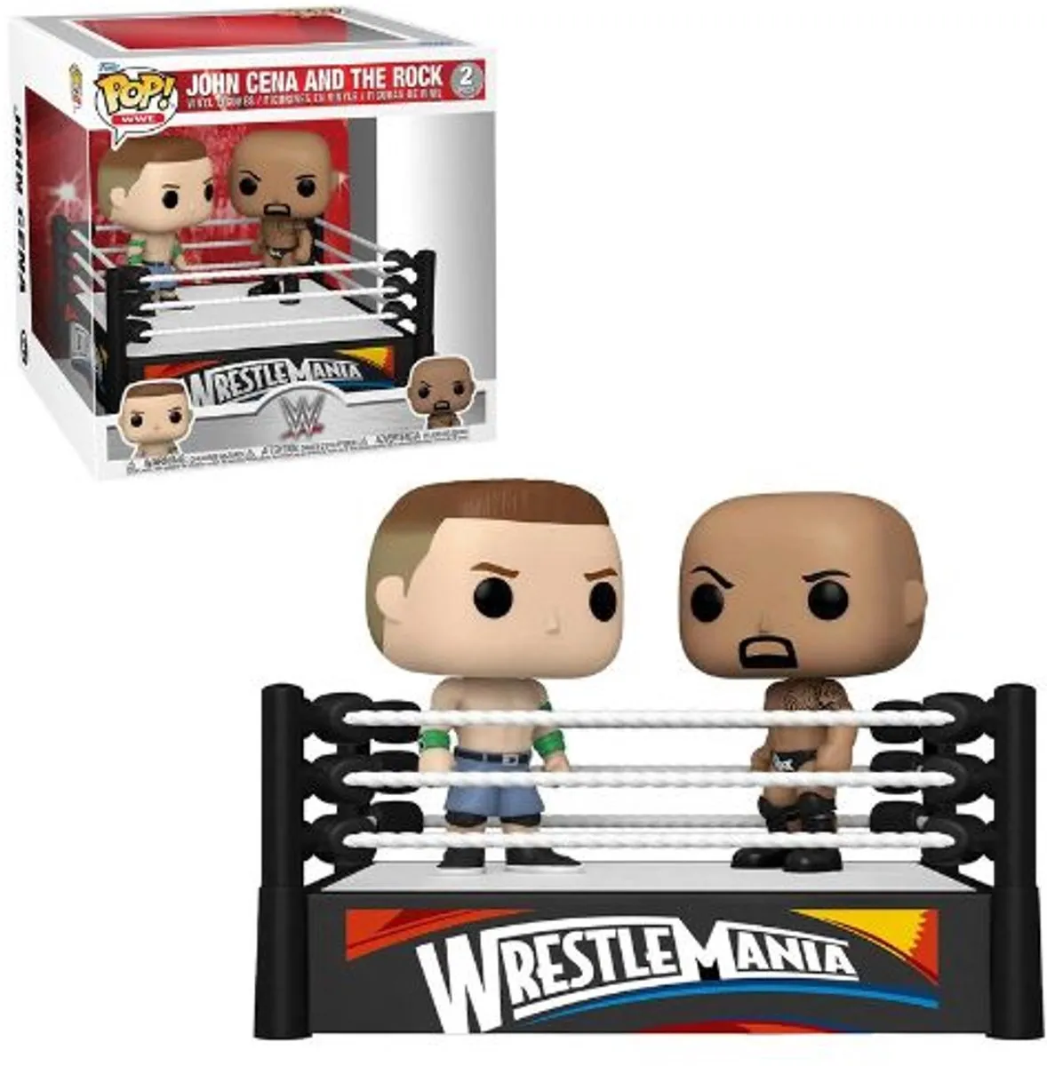 Funko Pop WWE John Cena vs The Rock 61463 - Verzamelobject 15cm - Multi