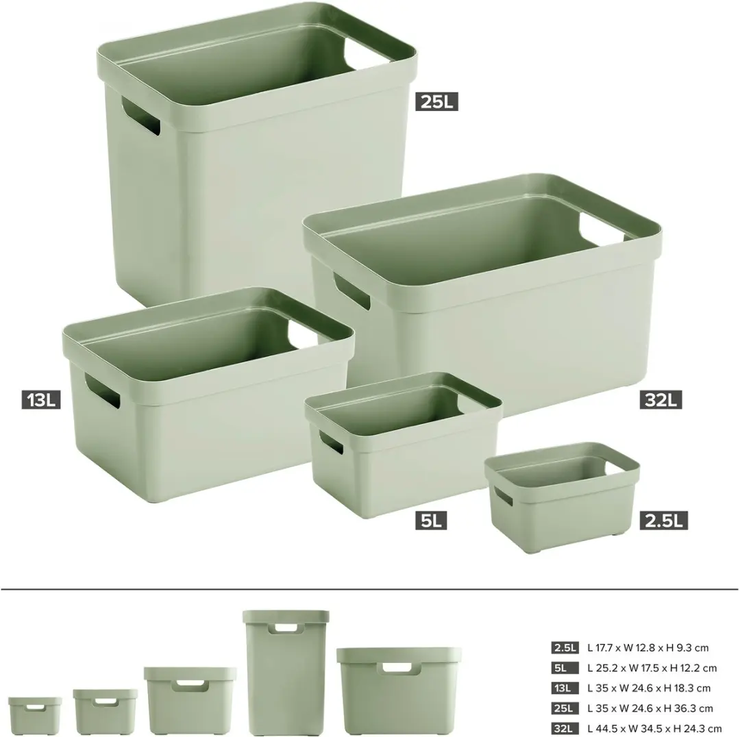 Sunware Sigma Opbergbox Groen - 6x5L