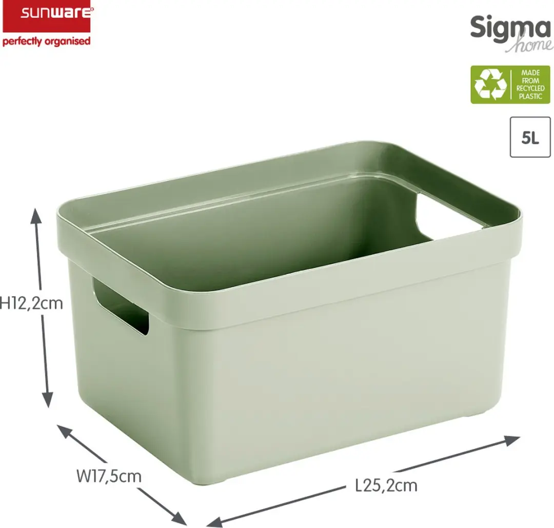 Sunware Sigma Opbergbox Groen - 6x5L