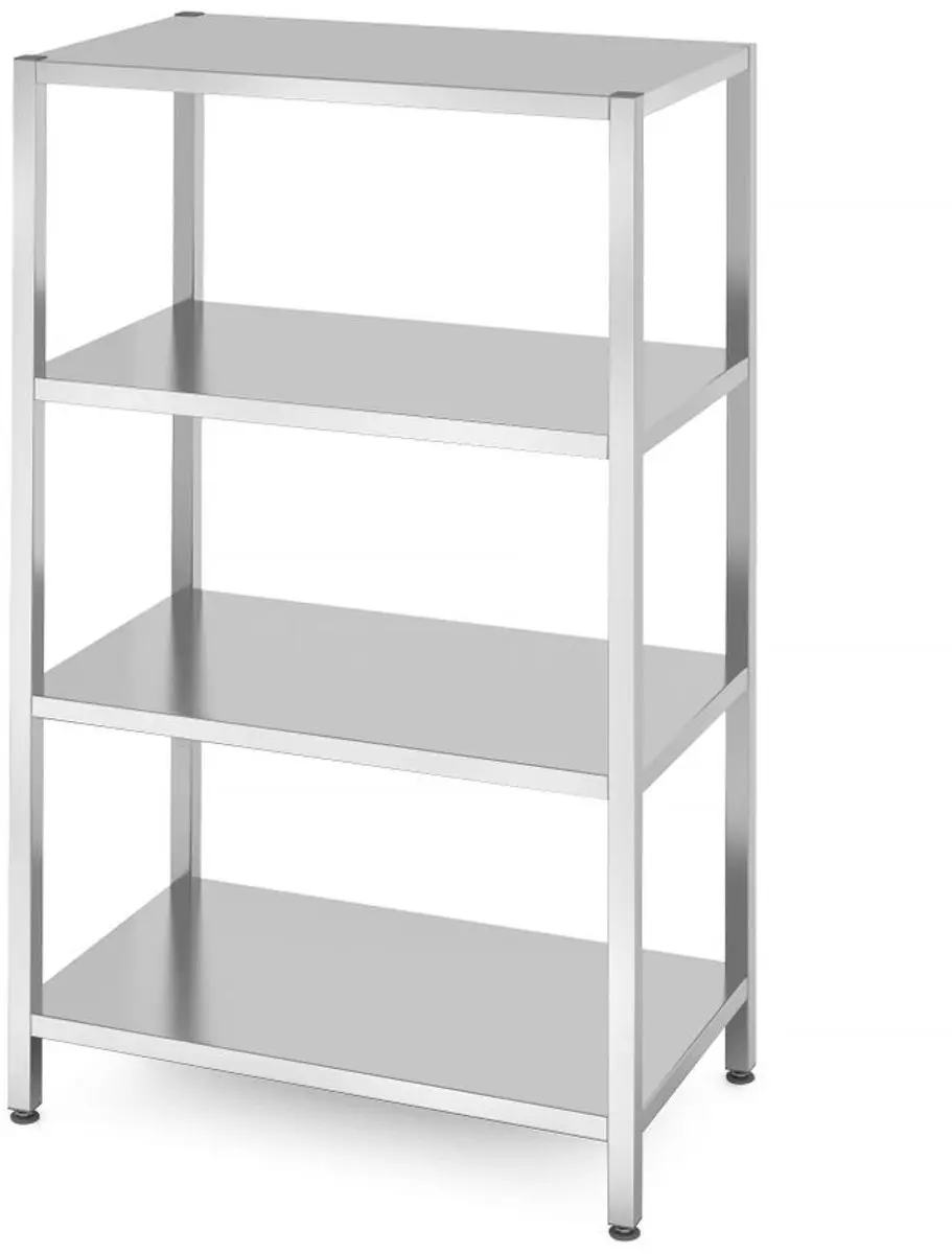 HENDI Opbergrek 1000x600x1800mm - 4 Verstelbare Planken - Roestvrij Staal - afbeelding 4 van 4