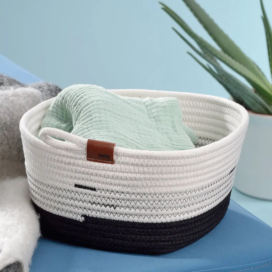 Kela Hedda Mand - Ø23cm Wit/Zwart