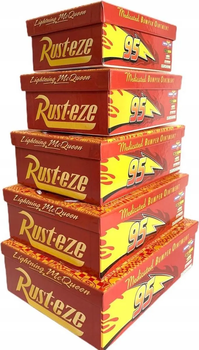 Disney Cars Opbergdozen - 5 Stuks - 8,5L - Rood/Geel - afbeelding 2 van 3