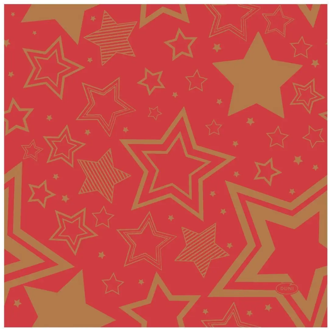 Duni Holiday Star Servetten 33x33cm