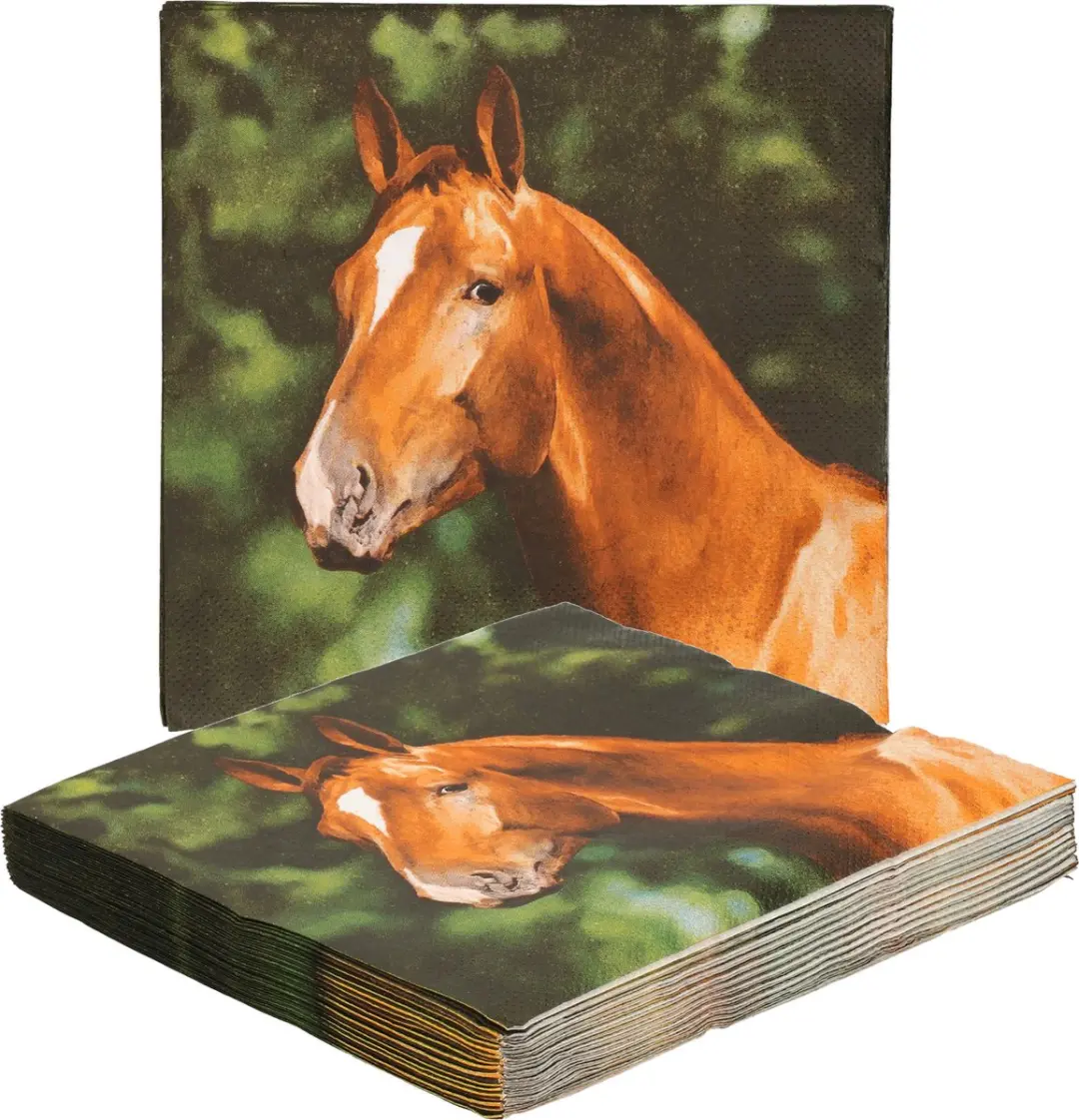 Esschert Design Papieren Servetten Paard 33x33cm