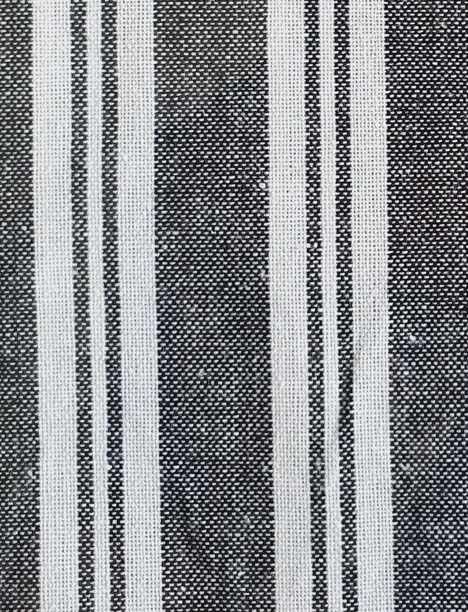 Villa Volance Tafelkleed Katoen 140x240cm - Zwart/Wit Gestreept