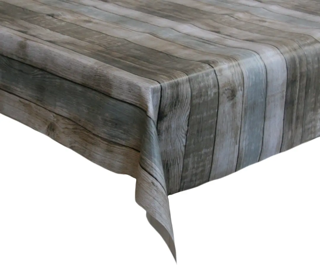 Bellatio Design Tafelzeil 140x300cm - Houten Planken Print - Multi