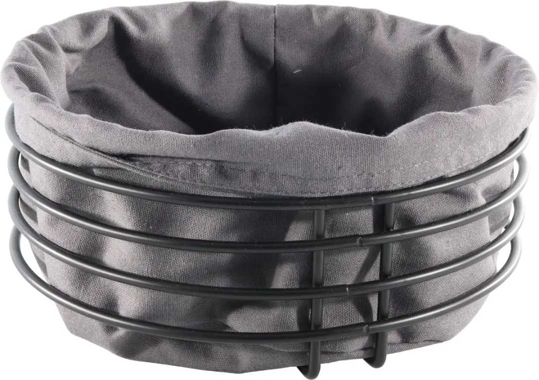 Svenska Living Ronde Broodmand 23cm - Grijs Katoen