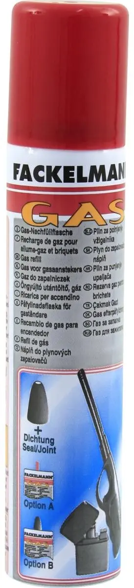 Set van 2 gasnavullingen 90 ml Fackelmann Tecno