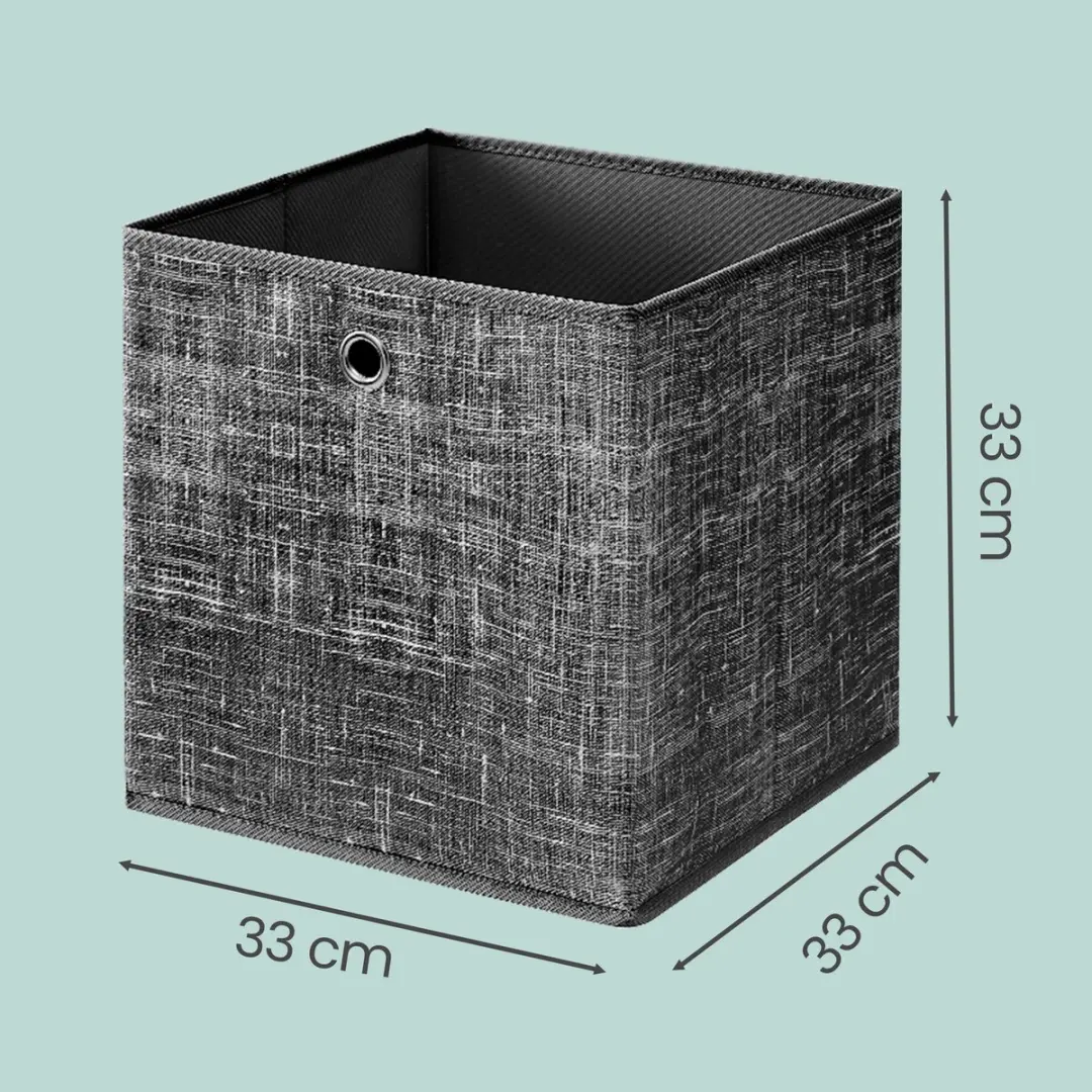 Songmics Opbergbox Grijs 36L - 6 Stuks - afbeelding 6 van 6
