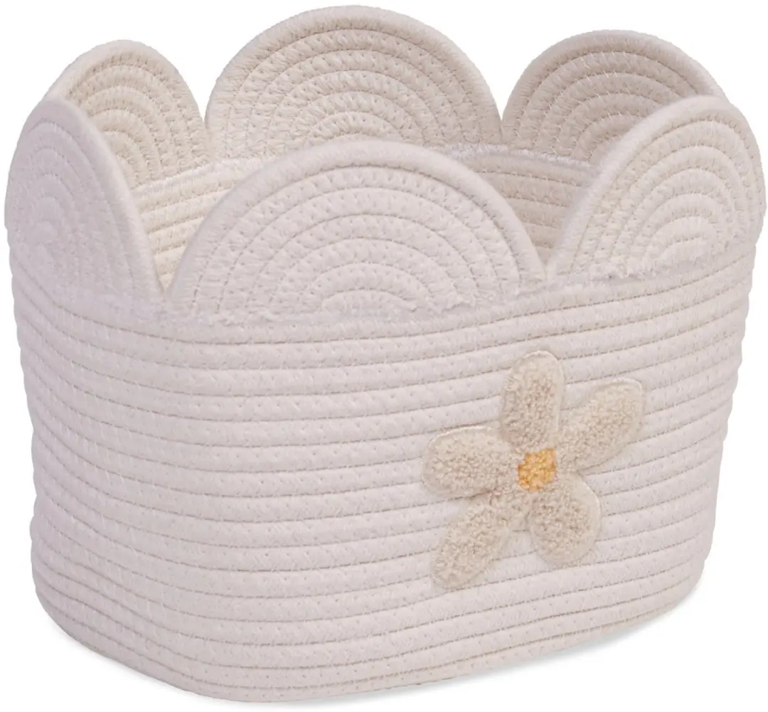 Childhome Flower Collection Opbergmand 30x20x14cm