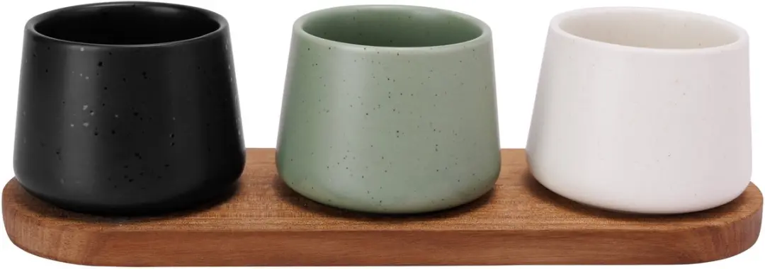 Cosy&Trendy Bamboe Serveerplank met 4 Schaaltjes