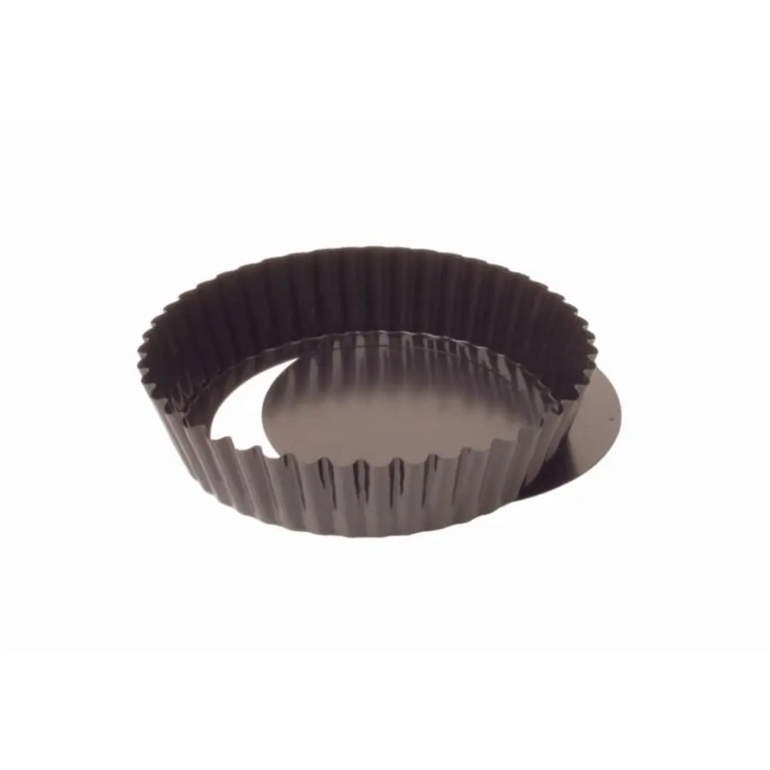 Vogue Quichevorm 25cm - Geplooid Antikleef - Zwart