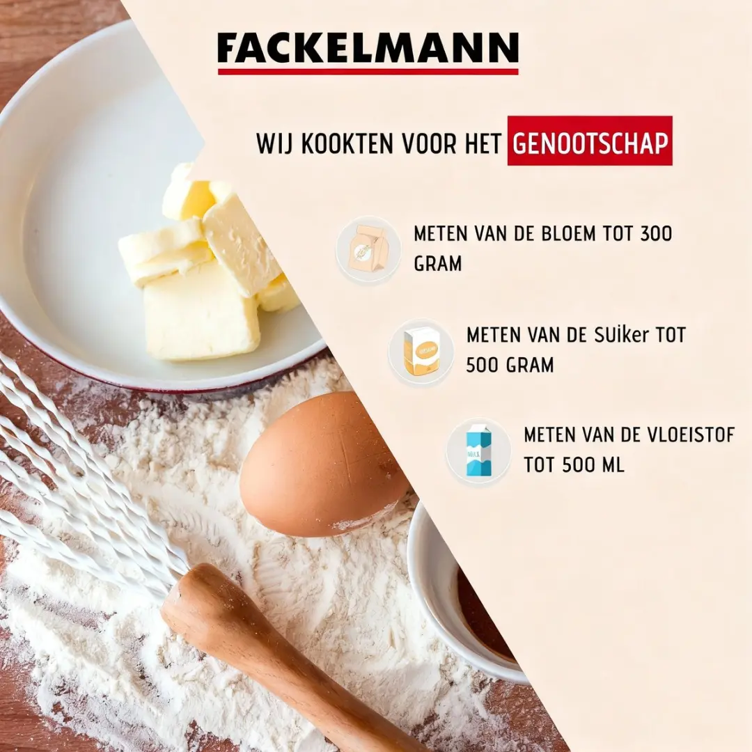 Fackelmann Basic Maatbeker 500ml - Transparant