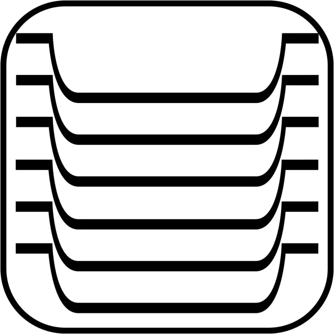 APS Buffetmand Ovaal Profi Line 25x19x6,5cm - 2 Stuks