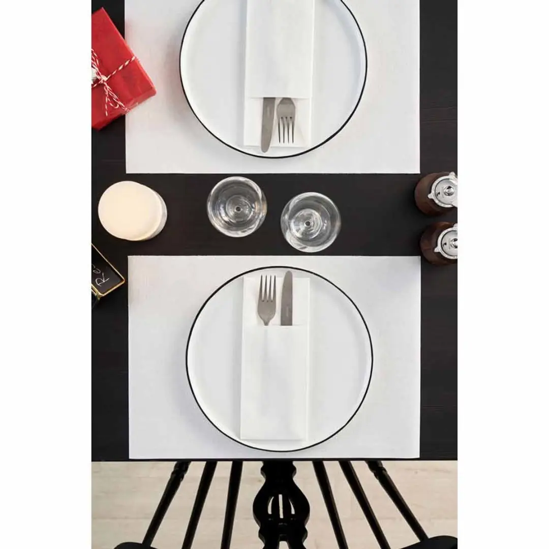 Duni Duniletto Slim Servetten Wit 65 Stuks