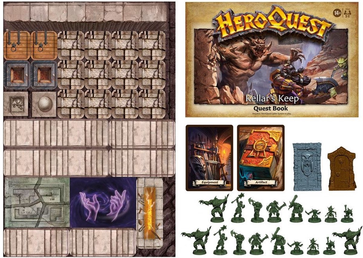 Hasbro HeroQuest Kellar's Keep - Avalon Hill uitbreiding - Gezelschapsspel