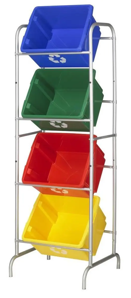 Sunware Nesta Eco Afvalscheiding Opbergbox 45L - Rood