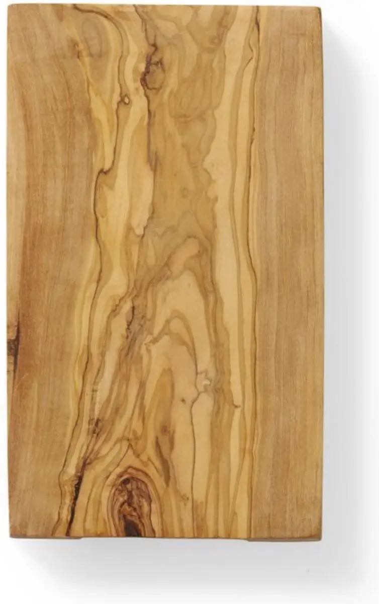 HENDI Serveerplank – Olijfhout – Handgemaakt – 250x150x18 mm – Unieke Textuur