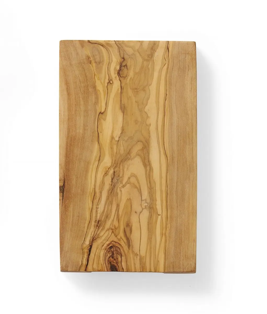HENDI Serveerplank – Olijfhout – Handgemaakt – 250x150x18 mm – Unieke Textuur