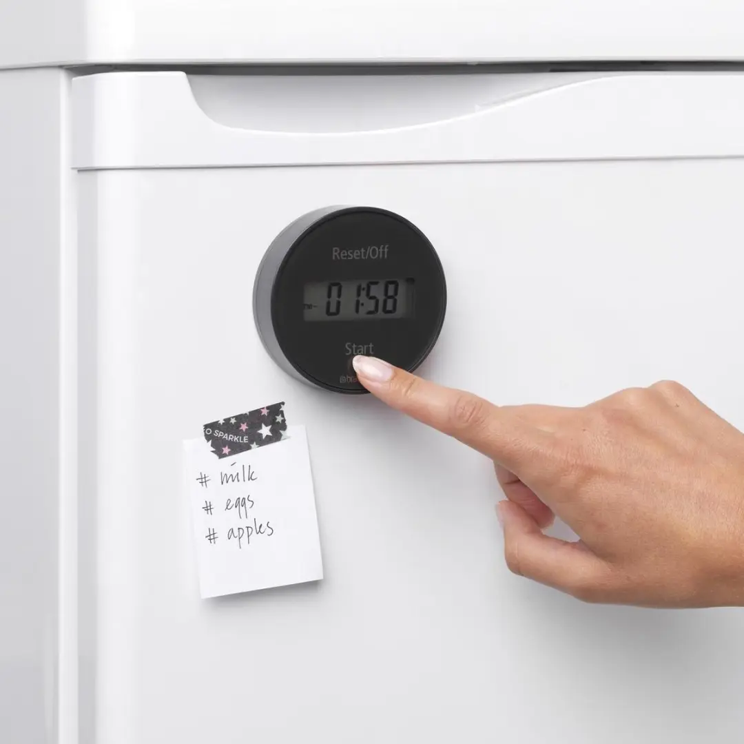 Brabantia Tasty+ Kookwekker - met Magneet - Dark Grey