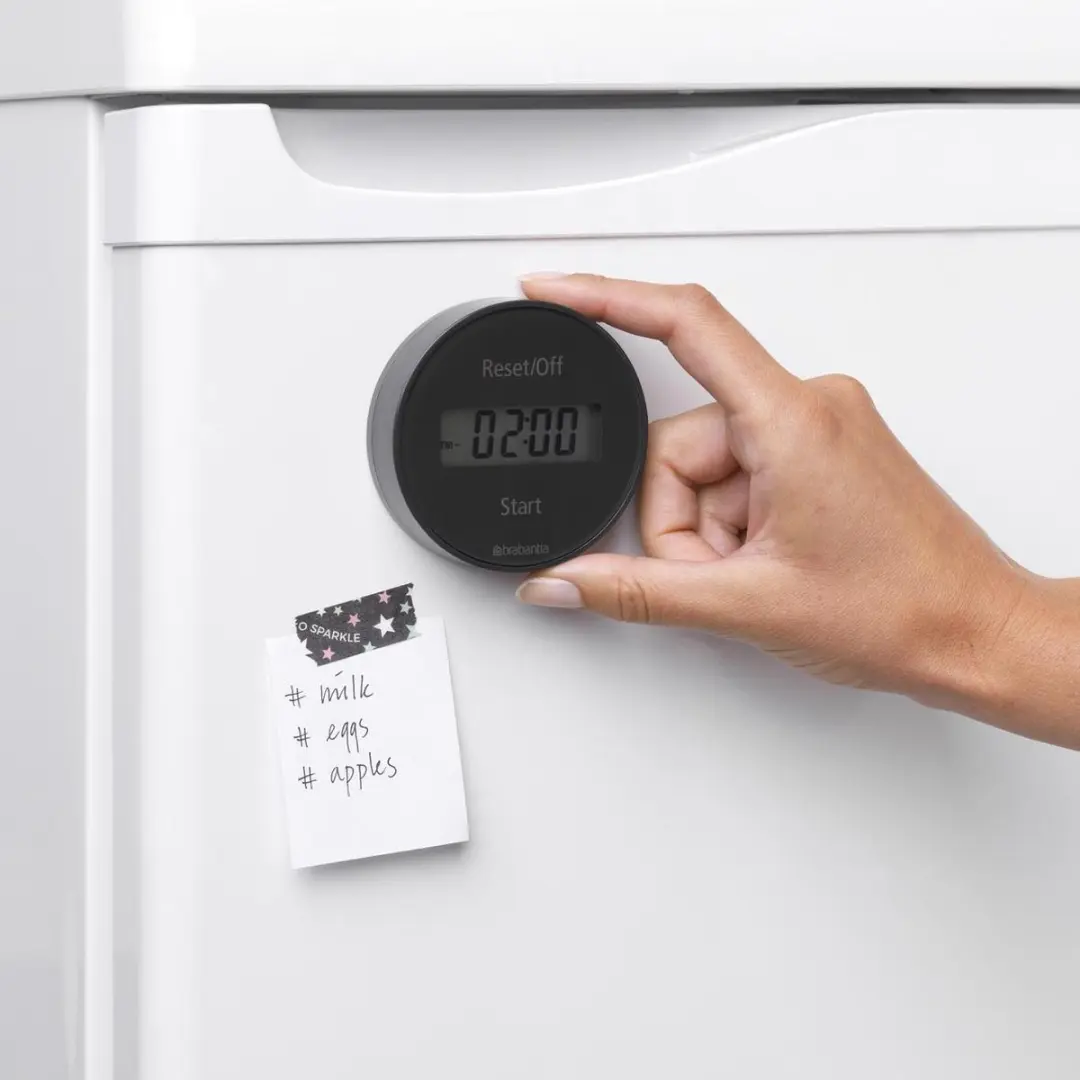 Brabantia Tasty+ Kookwekker - met Magneet - Dark Grey