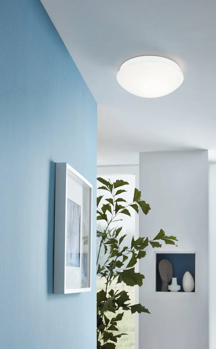 Eglo Bari-m Plafondlamp met sensor E27 - 1-lichts - Wit