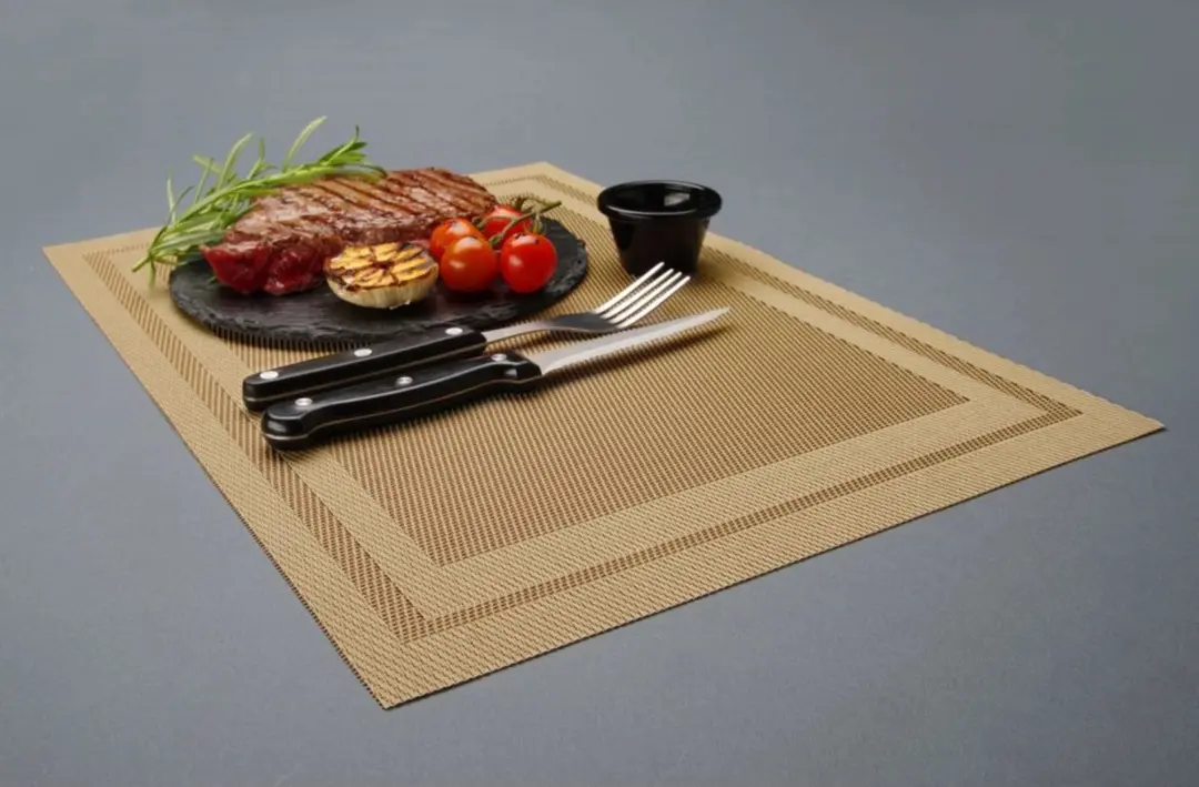 HENDI Geweven Placemats 6-delig - 450x300mm - Beige
