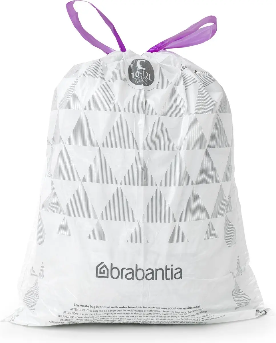 Brabantia PerfectFit Vuilniszakken 12L Code C - 200 Stuks