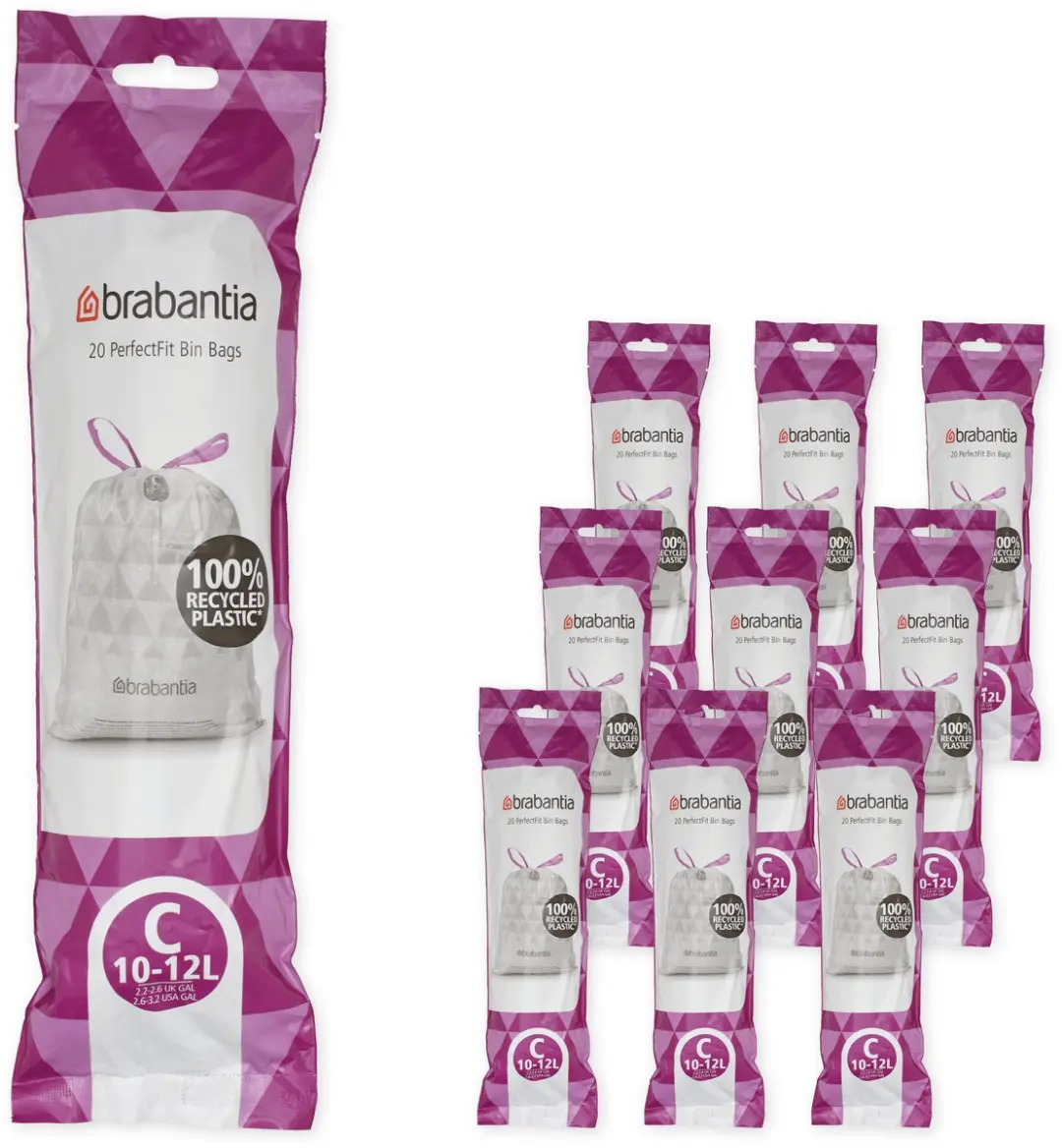 Brabantia PerfectFit Vuilniszakken 12L Code C