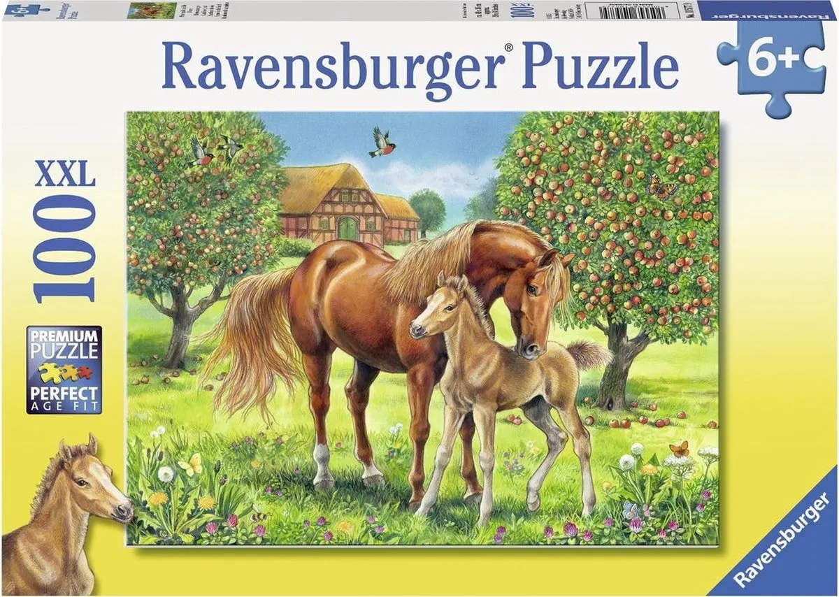 Ravensburger Paarden in de wei Puzzel 100 Stuks