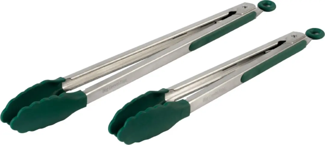 Big Green Egg Silicone Tipped Tang 30cm - Grijs/ Groen