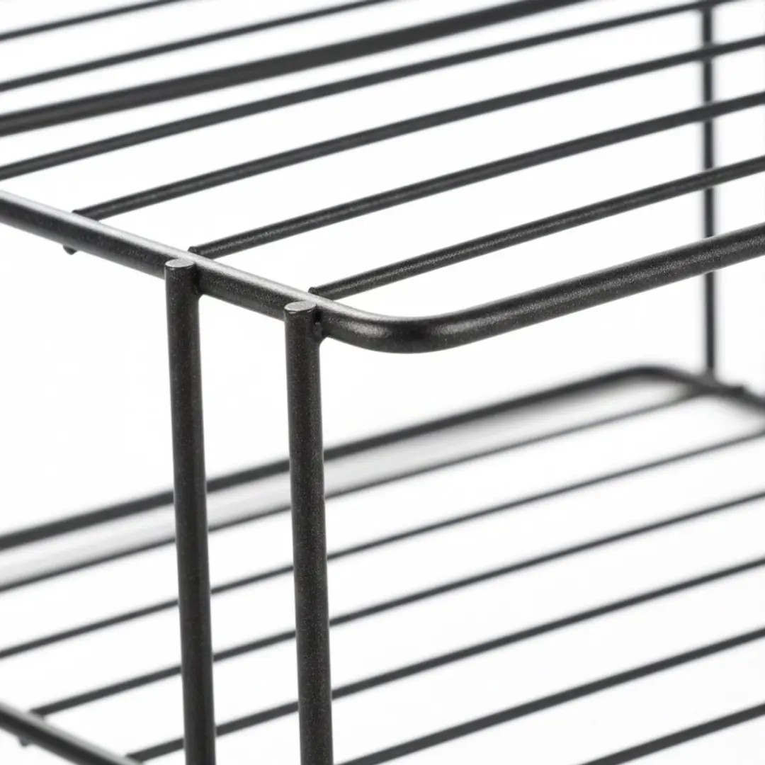 Metaltex Palio Bordenrek 25x25x19cm - Zwart - afbeelding 6 van 6