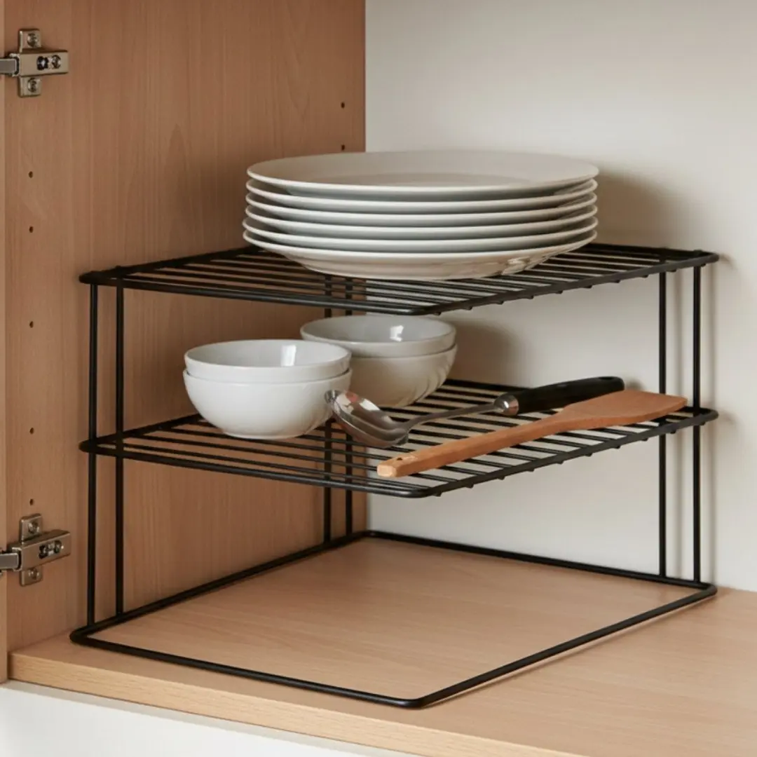 Metaltex Palio Bordenrek 25x25x19cm - Zwart