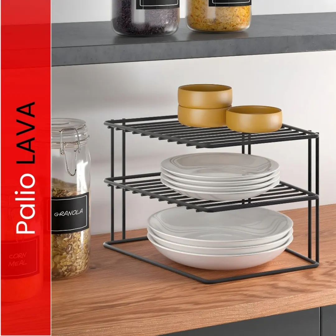 Metaltex Palio Bordenrek 25x25x19cm - Zwart