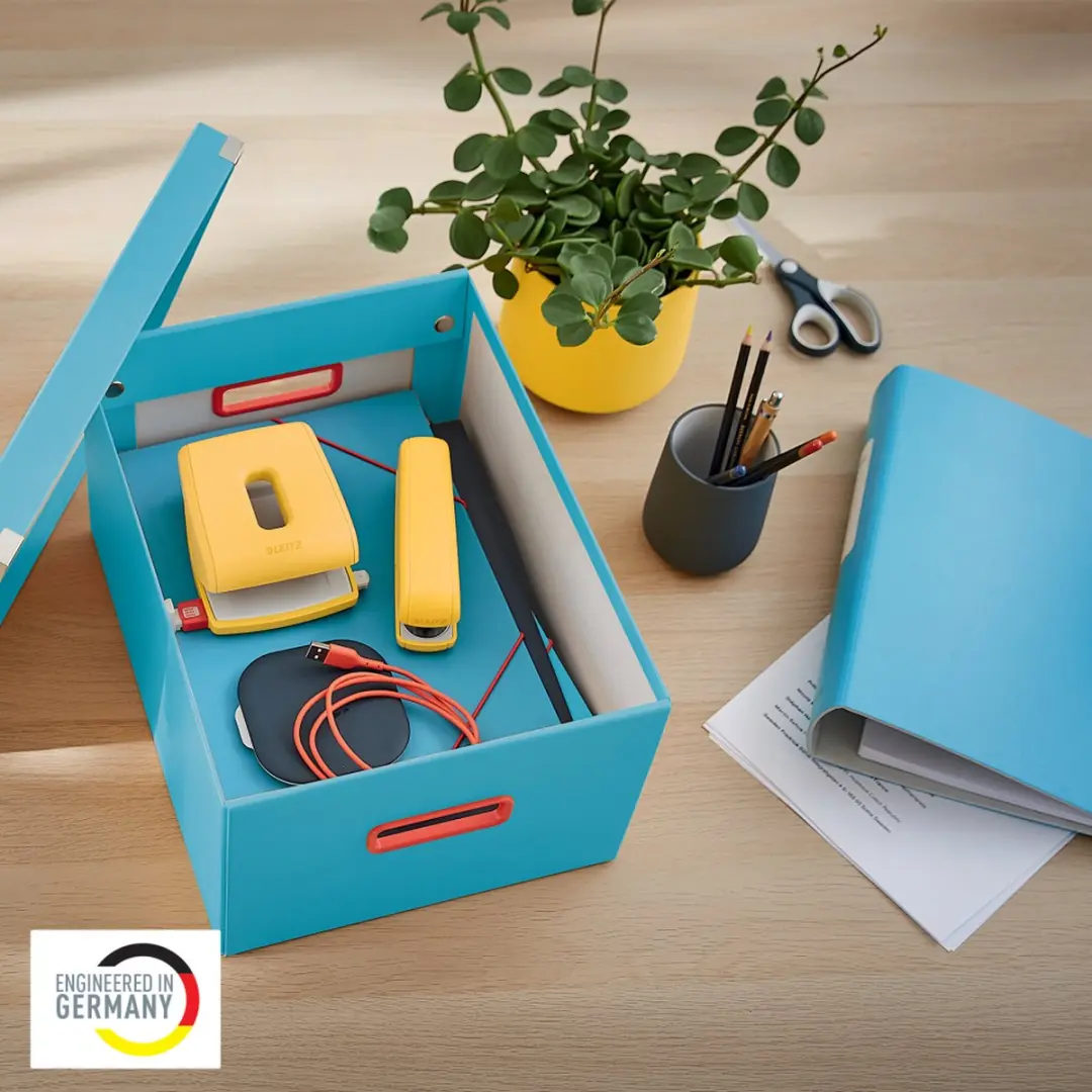 Leitz Cosy Click & Store A4 Opbergdoos 28.1x20x37cm - Sereen Blauw