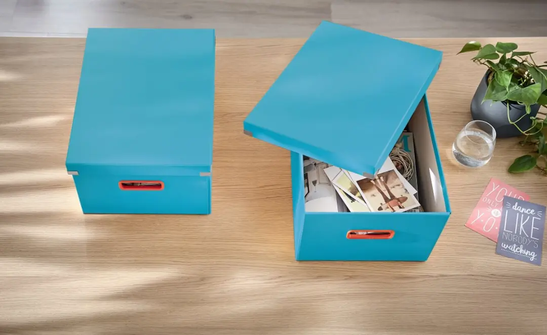 Leitz Cosy Click & Store A4 Opbergdoos 28.1x20x37cm - Sereen Blauw - afbeelding 6 van 6