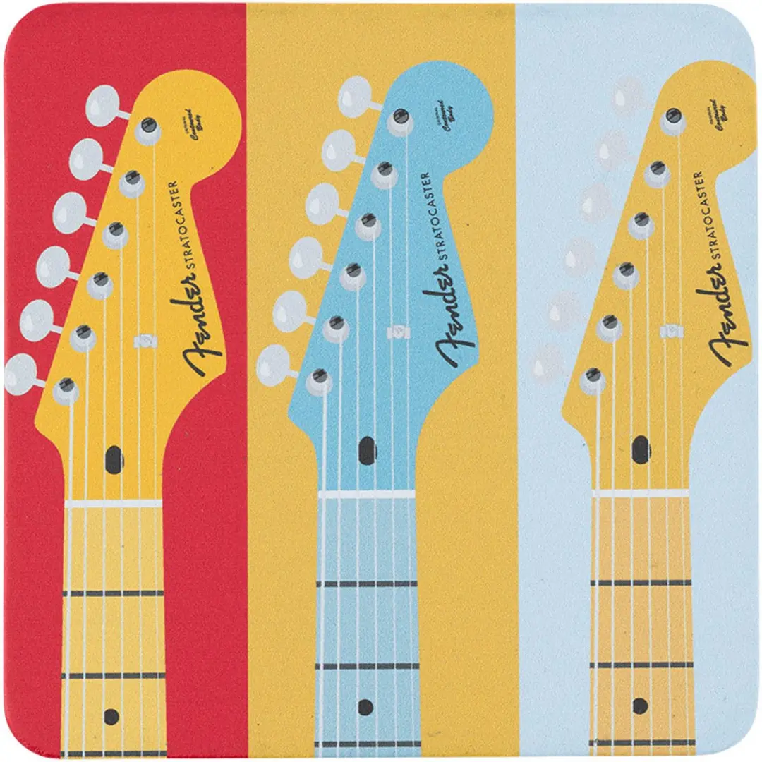 Fender Stratocaster Modern Design Onderzetters - 4 Stuks