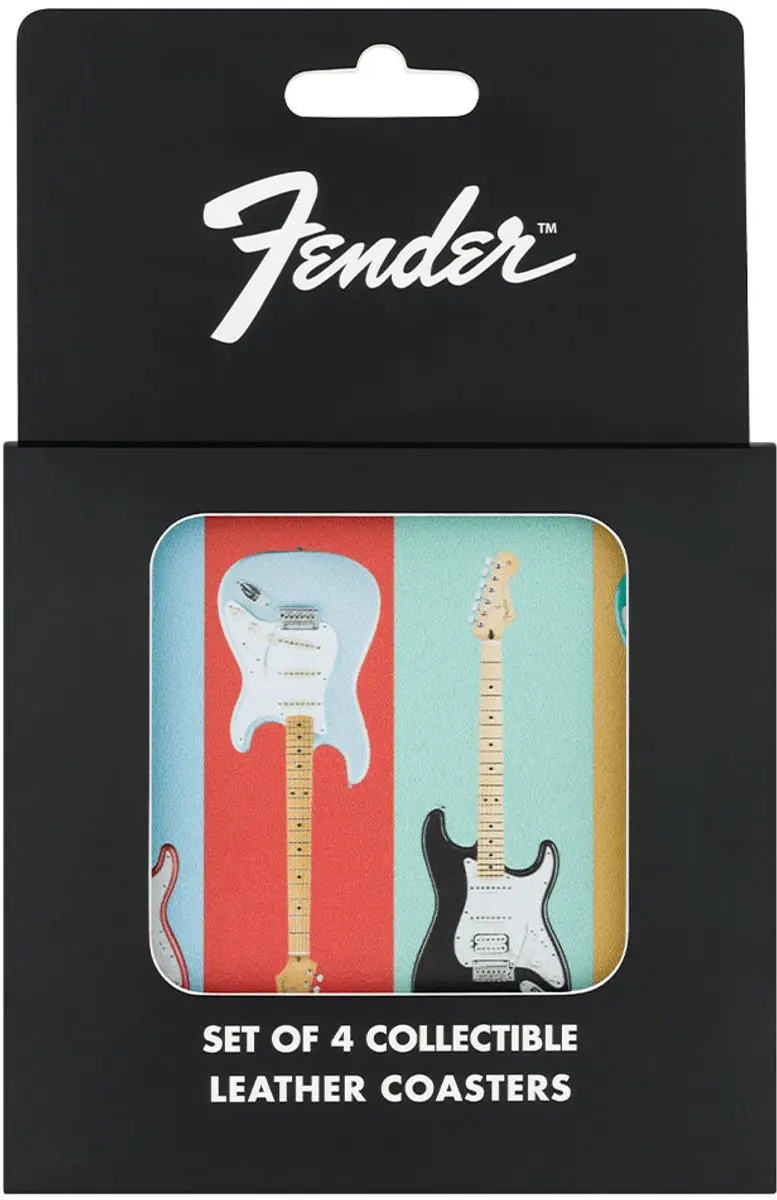 Fender Stratocaster Modern Design Onderzetters - 4 Stuks