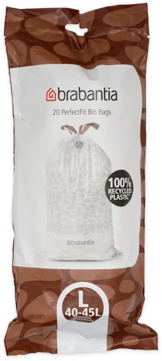 Brabantia PerfectFit Vuilniszakken 45L Code L - 120 Stuks