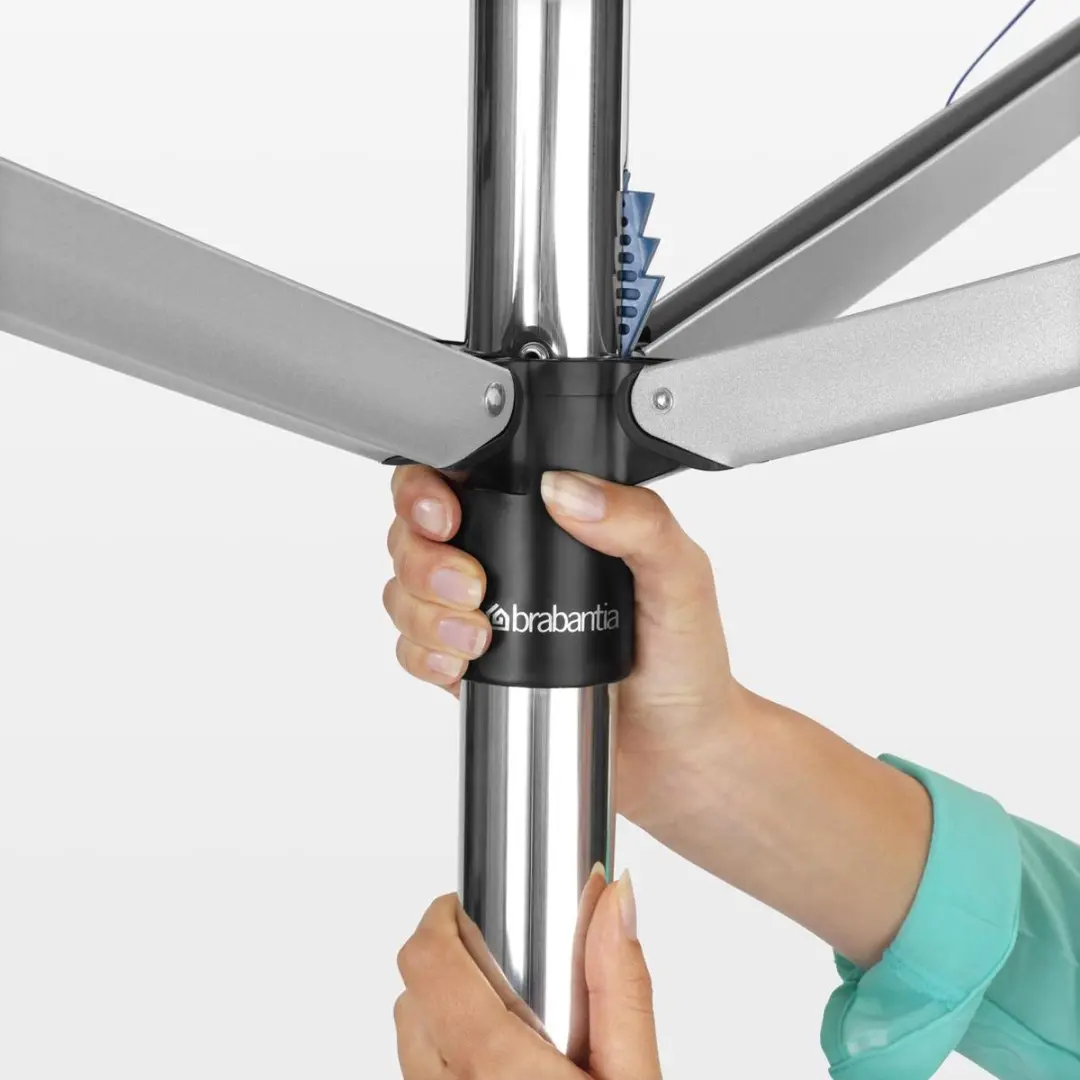 Brabantia Topspinner 50m Droogmolen - Metallic Grey