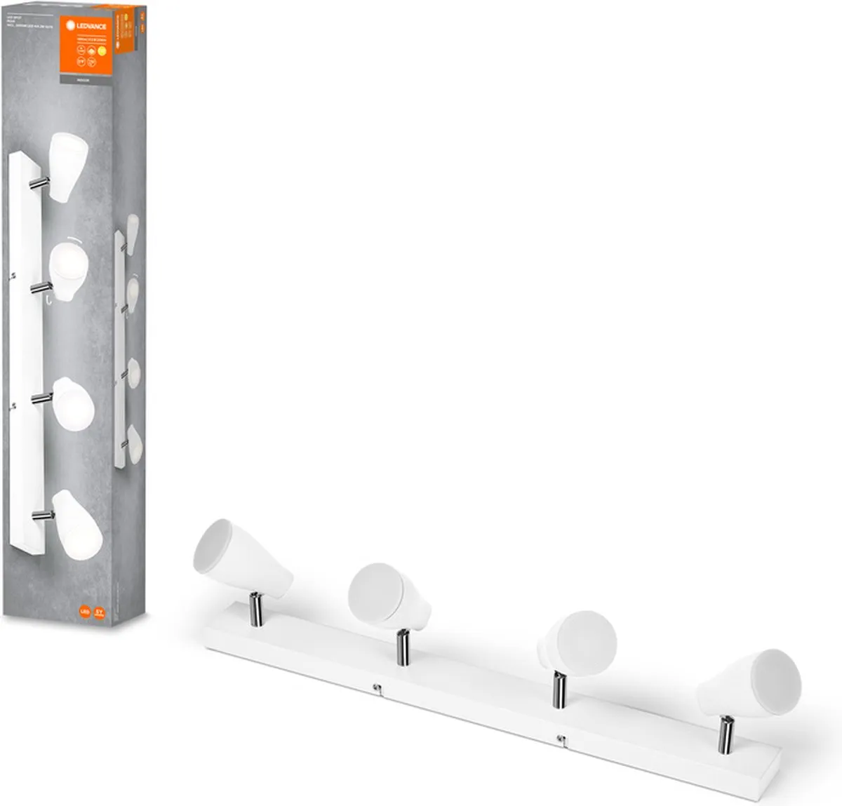 LEDVANCE LED Spot PEAR 600MM4X4.3W827 GU10WT - 17.2W 840lm - Wit