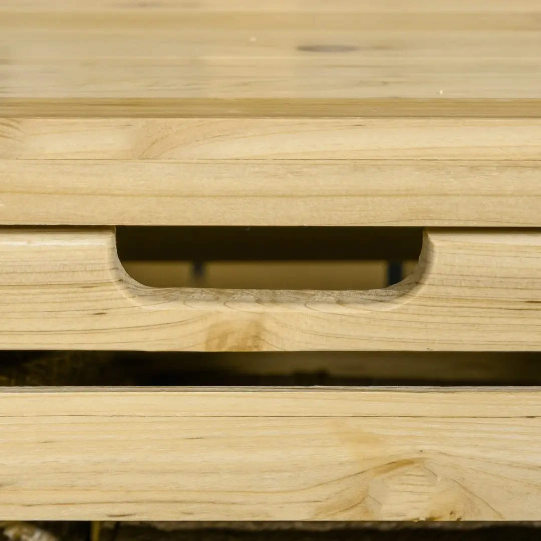 Outsunny Natuurhouten Opbergbox 118L - 80x45x160cm