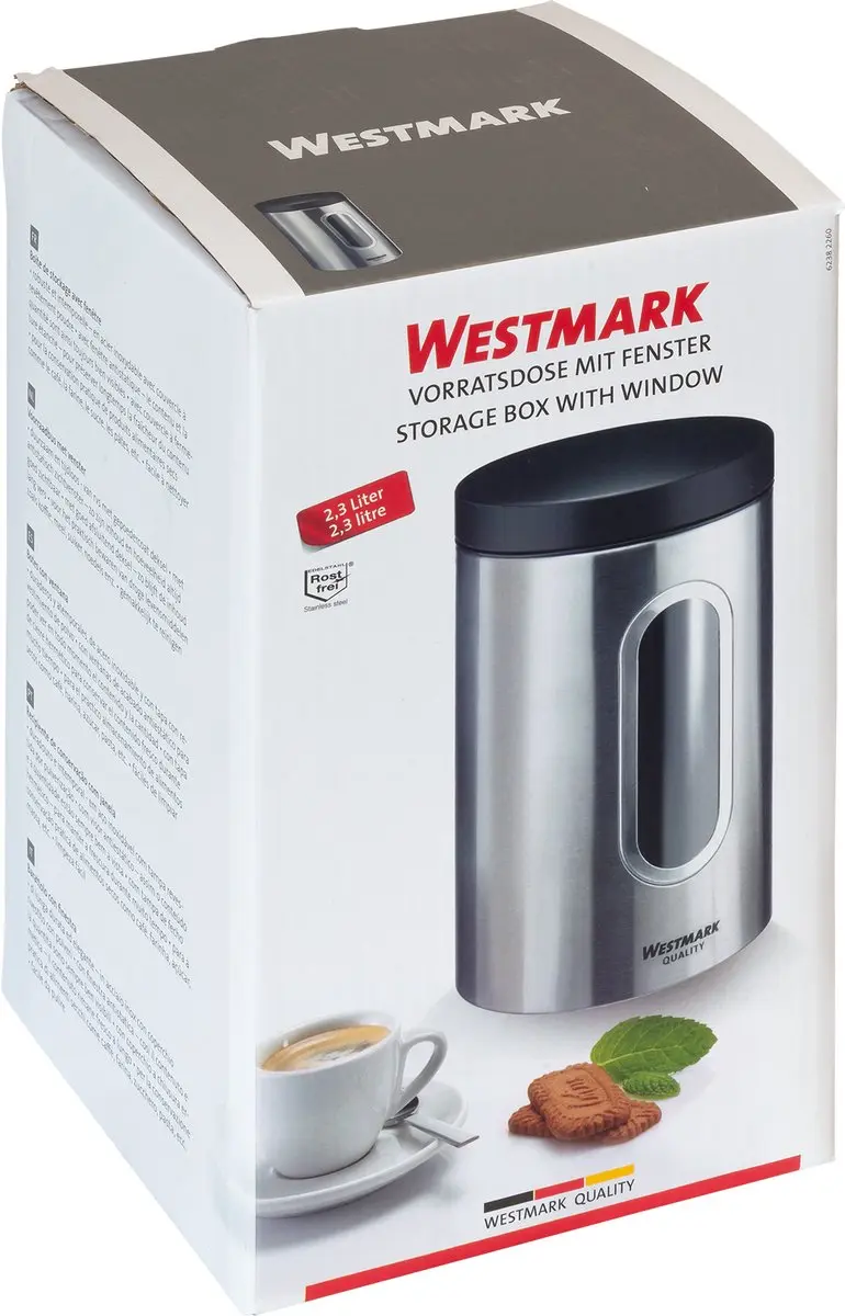 Westmark Voorraadpot met venster 2300ml - Ø13cm - Meerkleurig