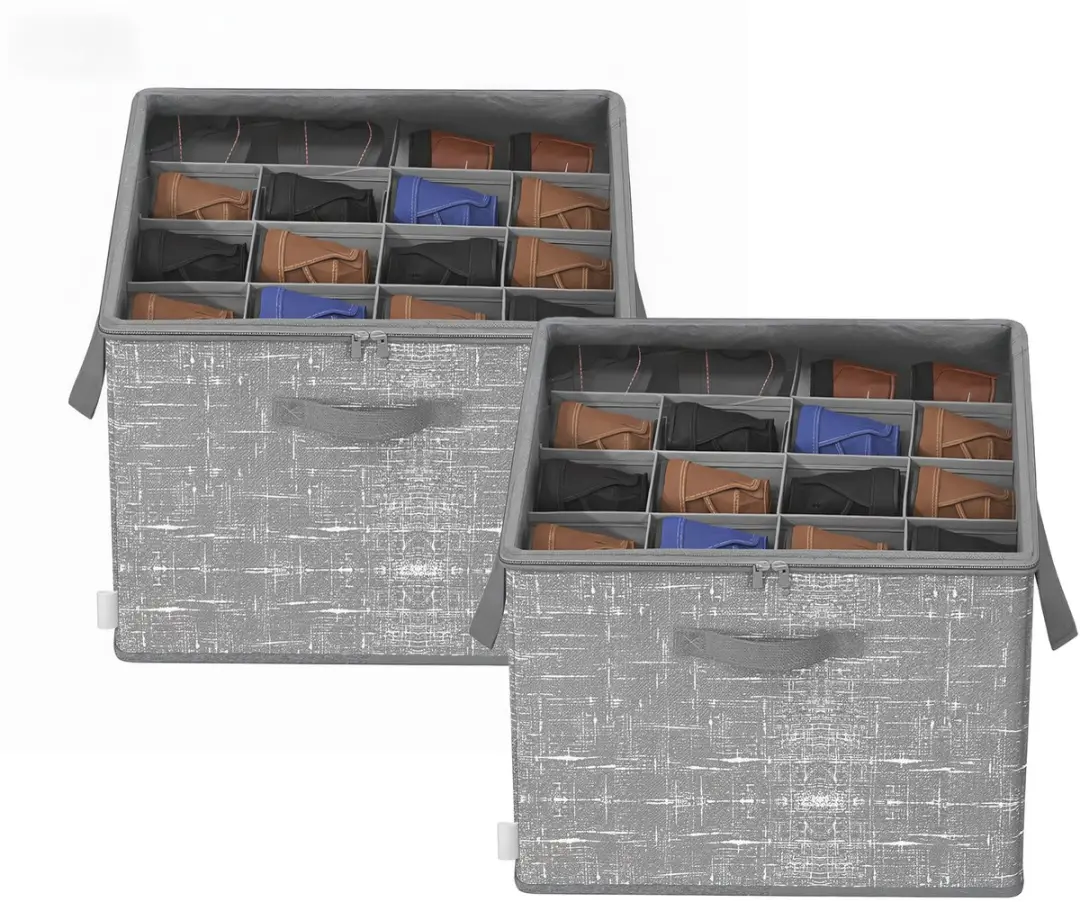 Songmics Schoenorganizer 2-delig Grijs