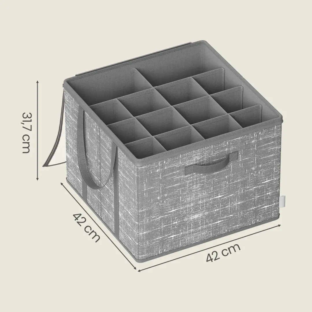 Songmics Schoenorganizer 2-delig Grijs - 32 Vakken