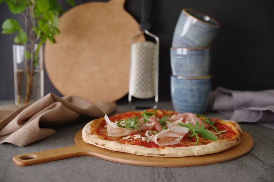 HENDI Pizza Plank met Handvat - Ø406mm - RVS