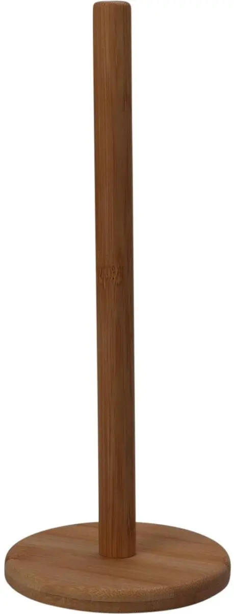 Excellent Houseware Keukenrolhouder Bamboe D14xH32cm - Bruin