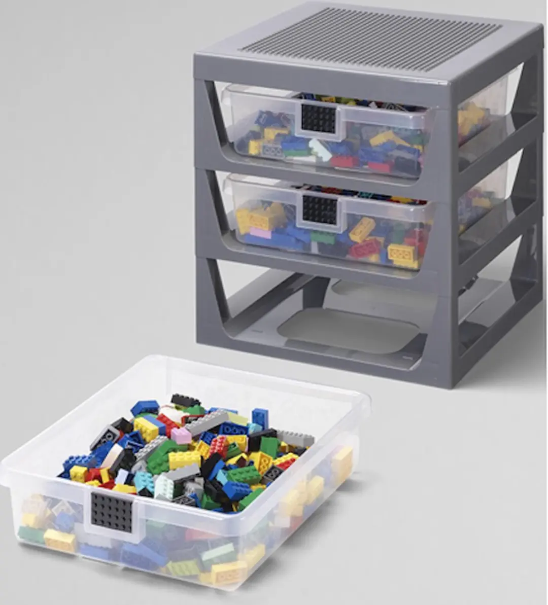 LEGO - Opbergrek met 3 Lades - Polypropyleen - Grijs